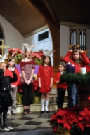 The St. Matthews reindeer sing at Church.