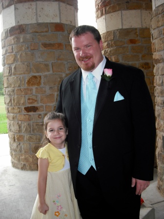 Molly with Daddy - Sep, 2009 - age 5.
