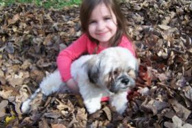 November 2009 - Molly with Fred - age 5.