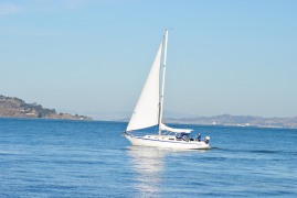 A sailboat on the move...
